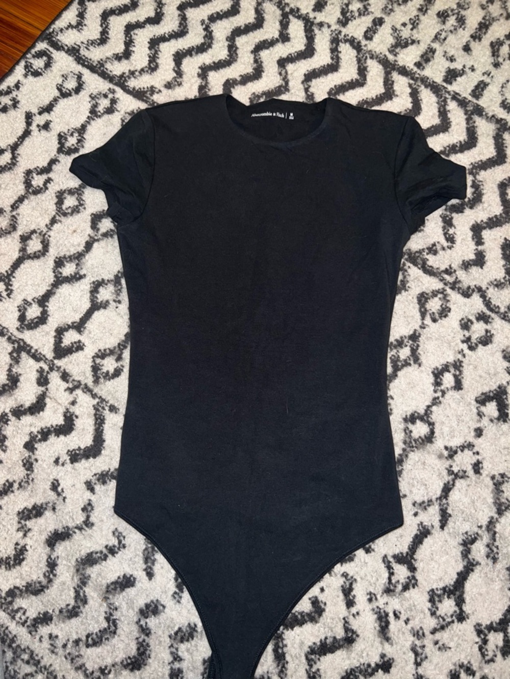 Abercrombie & Fitch Black Crew Neck Bodysuit